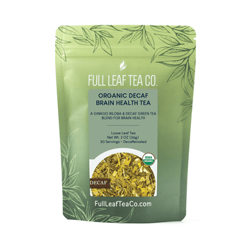 Organic Decaf Brain Health Tea - Loose Leaf Tea - Full Leaf Tea Company